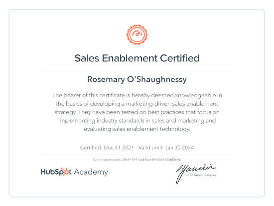 Sales Enablement 550